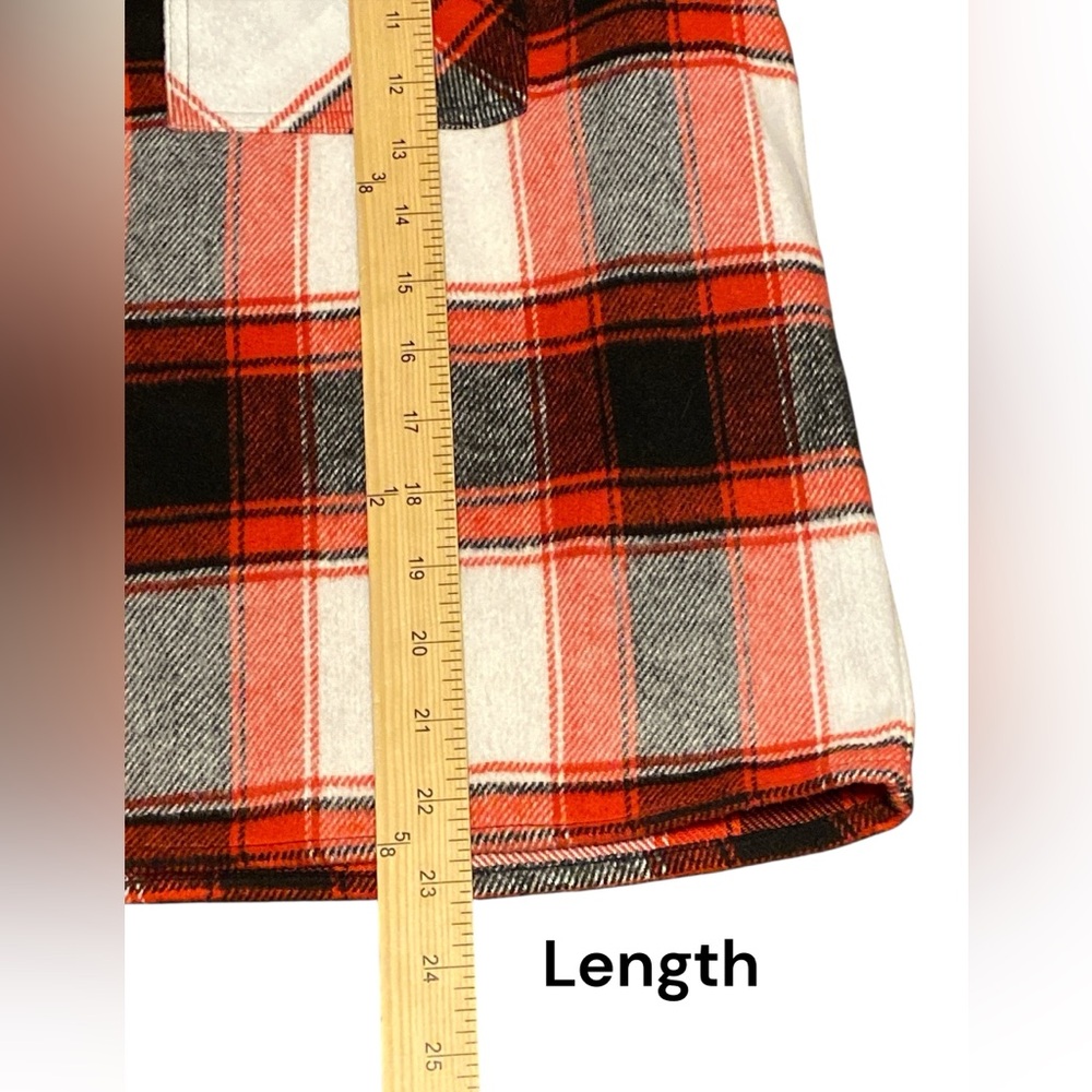 BB Dakota Red and Black Plaid Jacket - Picture 4 of 5
